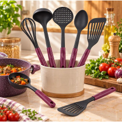 Tantitoni 5 Pieces Silicone Cherry Serving Set PENA SET5SGV