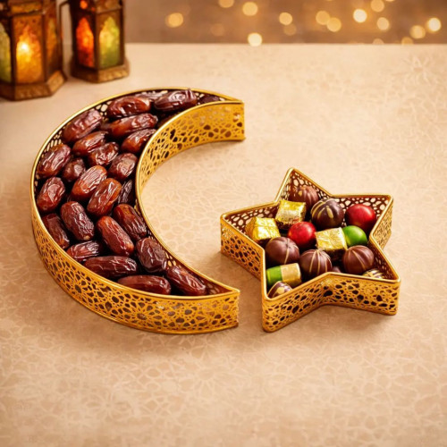 Gold Moon and Star Decorative Set – Elegant Home Accent