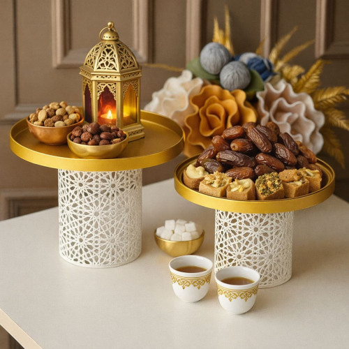 Elegant Ambient Light Lantern With Tray