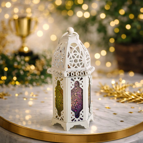 Elegant White Ambient Light Lantern