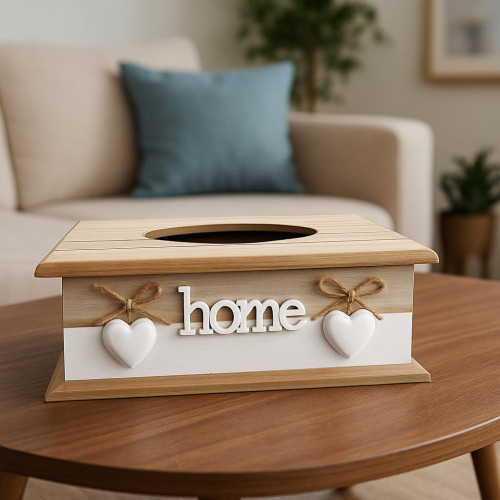 Wooden Tissue Box – Elegant Decorative Tissue Holder