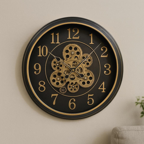 Modern Black Wall Watch – Stylish Wall Clock for Home & Office