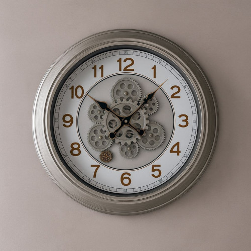 Modern Silver  Wall Watch – Stylish Wall Clock for Home & Office