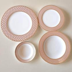24-Piece Service for 6 Porcelain Dinnerware Set