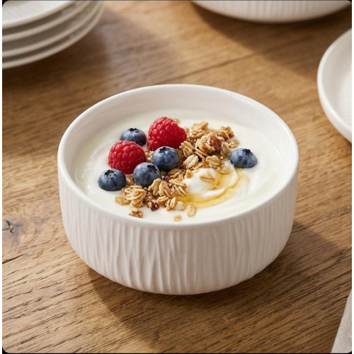 Elegant White Dinnerware Set 26 Pcs