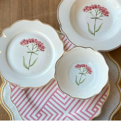 24pcs Floral Dinner Set | Elegant Dinnerware with Floral Design