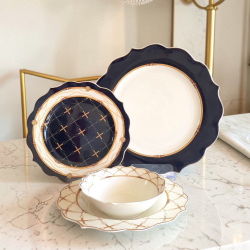 Latis Series Tether 24 Piece Dinner Set