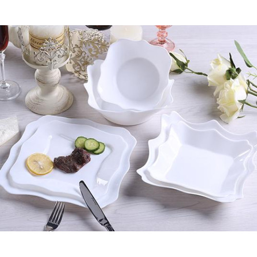 24pcs White Square Dinner Set | Modern & Stylish Square Dinnerware 24pcs White Square Dinner Set | Modern & Stylish Square Dinnerware