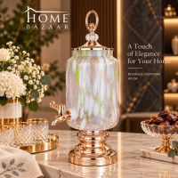 Elegant Glass Beverage Serving Jar