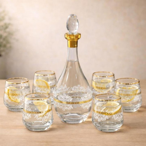 7-Piece Pitcher and Glass Set – Elegant & Durable Drinkware