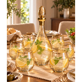 7-Piece Pitcher and Glass Set – Elegant & Durable Drinkware
