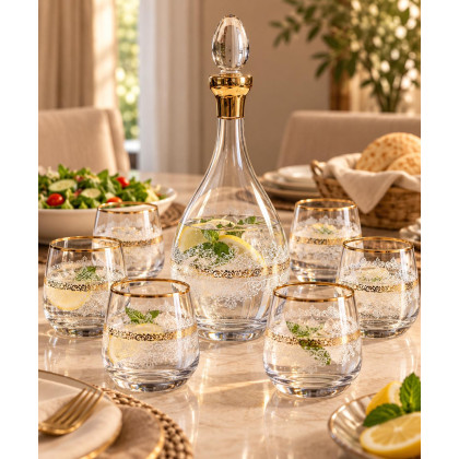 7-Piece Pitcher and Glass Set – Elegant & Durable Drinkware