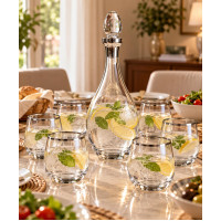 7-Piece Pitcher and Glass Set – Elegant & Durable Drinkware