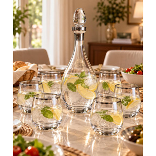 7-Piece Pitcher and Glass Set – Elegant & Durable Drinkware