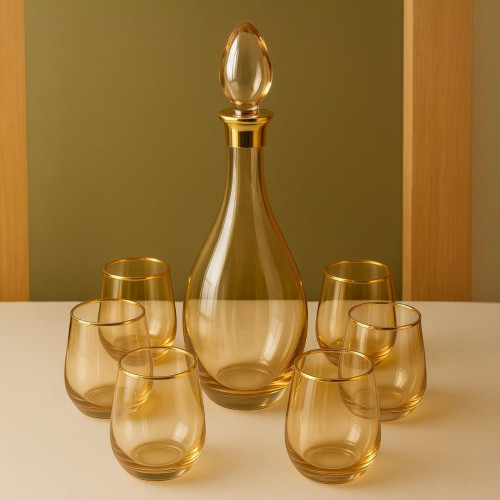 7-Piece Pitcher and Glass Set – Elegant & Durable Drinkware