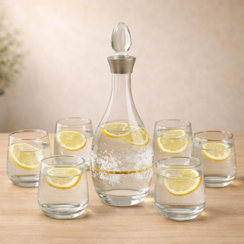 7-Piece Pitcher and Glass Set – Elegant & Durable Drinkware