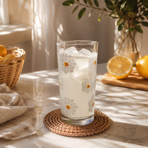 Floral Design Drink Cups – 6 Pieces