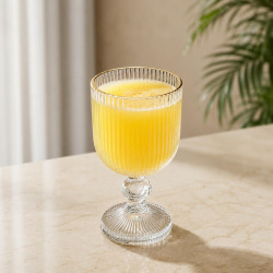 Elegant Drink Cups with Gold Line – 6 Pieces