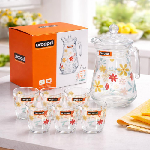Arcopal Harlowe Drinking Glass Set – 7 Pieces
