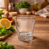 Transparent Glass Drink Cups – Set of 6 pieces