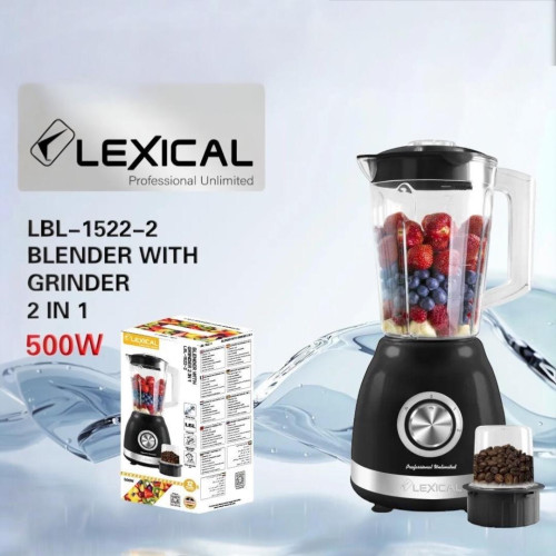 2 In 1 Blender with Grinder – Multi-Function Kitchen Appliance 500W