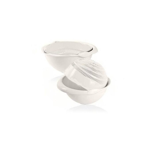 Round Bowl with Strainer – Versatile and Convenient Kitchen Tool