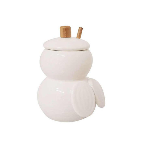 White Honey Jar