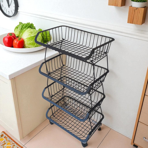 Multifunctional Shelf 4 Tiers | Sturdy and Stylish Storage Solution