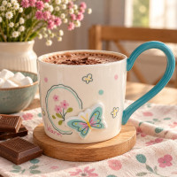Elegant Butterfly Ceramic Tea & Coffee Mug