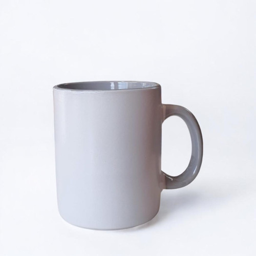 White and Grey Porcelain Mug White and Grey Porcelain Mug
