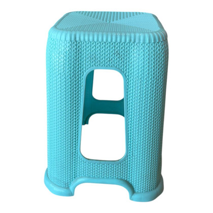 Blue Plastic Stool Chair - Durable, Lightweight & Easy to Clean