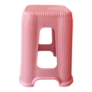 Pink Plastic Stool Chair - Durable, Lightweight & Easy to Clean