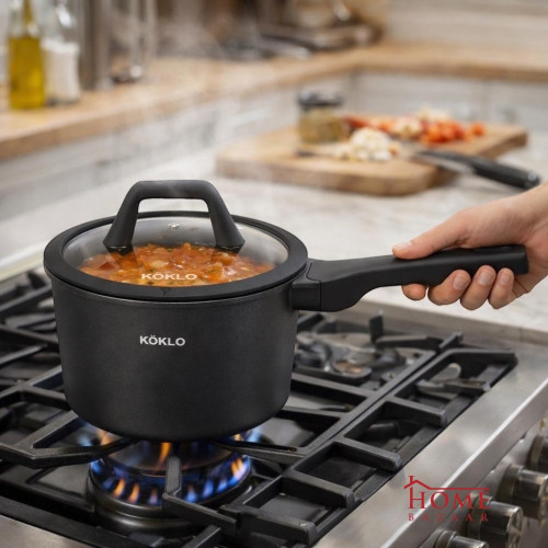 Köklo Sauce Pan 18 cm with Silicone Glass Lid