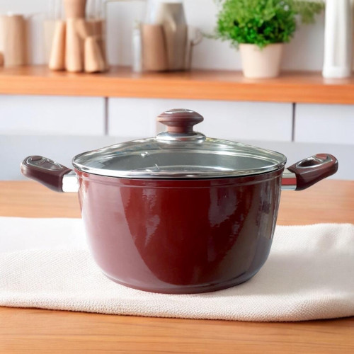 Five Stars Safecook With Nonstick Fry Pot 26cm - Red
