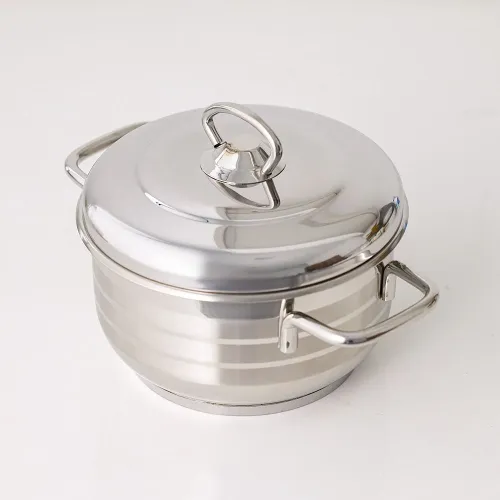 Bonera 18/10 Stainless Steel Deep Pot – 18 cm Cooking Pot with Lid (2.5 Litre)