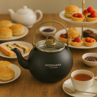 Dorshana Non Stick Aluminium Tea Pot – 1.5 Litre