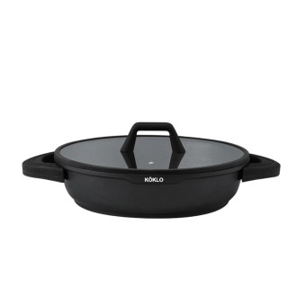 Köklo Shallow Pot 32 cm with Silicone Glass Lid