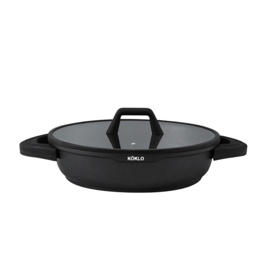 Köklo Shallow Pot 32 cm with Silicone Glass Lid