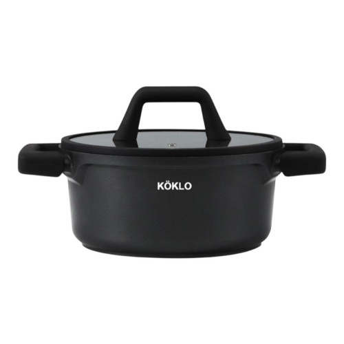 20 cm Köklo Casserole Pot  with Silicone Glass Lid