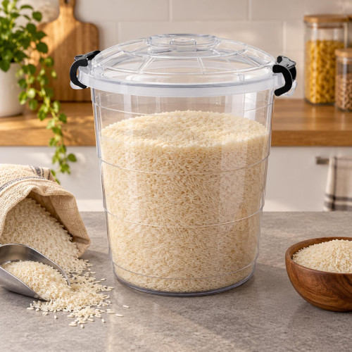 Transparent Locked Bucket (22L)