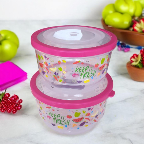 Round Tupperware - Set of 2 Pieces