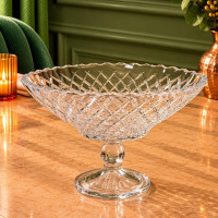 Glass Footed Serving Bowl 30 cm