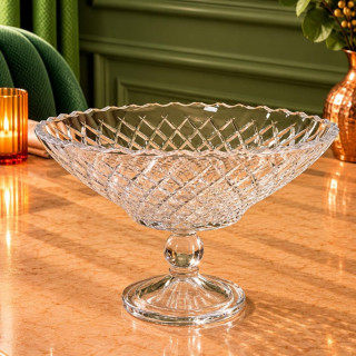 Glass Footed Serving Bowl 30 cm