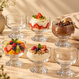 Clear Glass Bowl Set – 6 Pieces