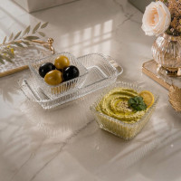Bimiks Primo 2-Piece Glass Serving & Dip Set