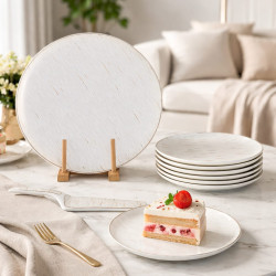 Elegant Dessert Plate Set – 8 Pieces