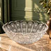 Elegant Crystal Serving Bowl
