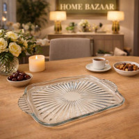 Rectangular Fruit & Patisserie Tray – Elegant Serving Platter for Fruits & Desserts