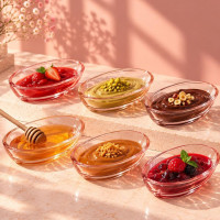 Oval Glass Bowls Set – 6 Pieces