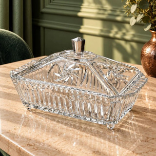 Glass Storage Container with Decorative Lid